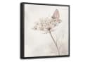 OneMillionCanvasses Leinwandbild mit Rahmen Schmetterling Beige Bild 2
