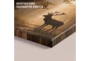 OneMillionCanvasses® Leinwandbild Hirsch Gold 20x20 cm Bild 3