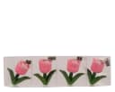 Decoris Tischtuchklammer Tulpe 4er Set Keramik Rosa Grün Bild 2
