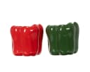 Kaemingk Keramik Übertopf Gemüseoptik Rot/Grün 2er Set Bild 4