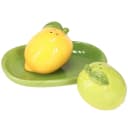 Kaemingk Salz- und Pfefferstreuer Set Zitrone Limette Keramik Gelb Grün Bild 1