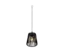 Lumineo LED Solarleuchte Outdoor 17,5cm Rattan-Optik Schwarz Warmweiß Bild 2