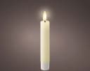 Lumineo LED-Echtwachskerze mit Timer, 14,5 cm, Creme, 2er Pack Bild 3