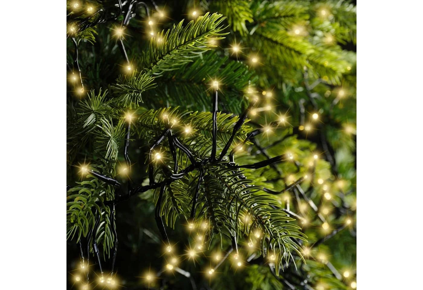 Lumineo LED-Lichterkette CLUSTER 288 LED 2,6 m Soft Gold, 5 m Zuleitung - Bild 4