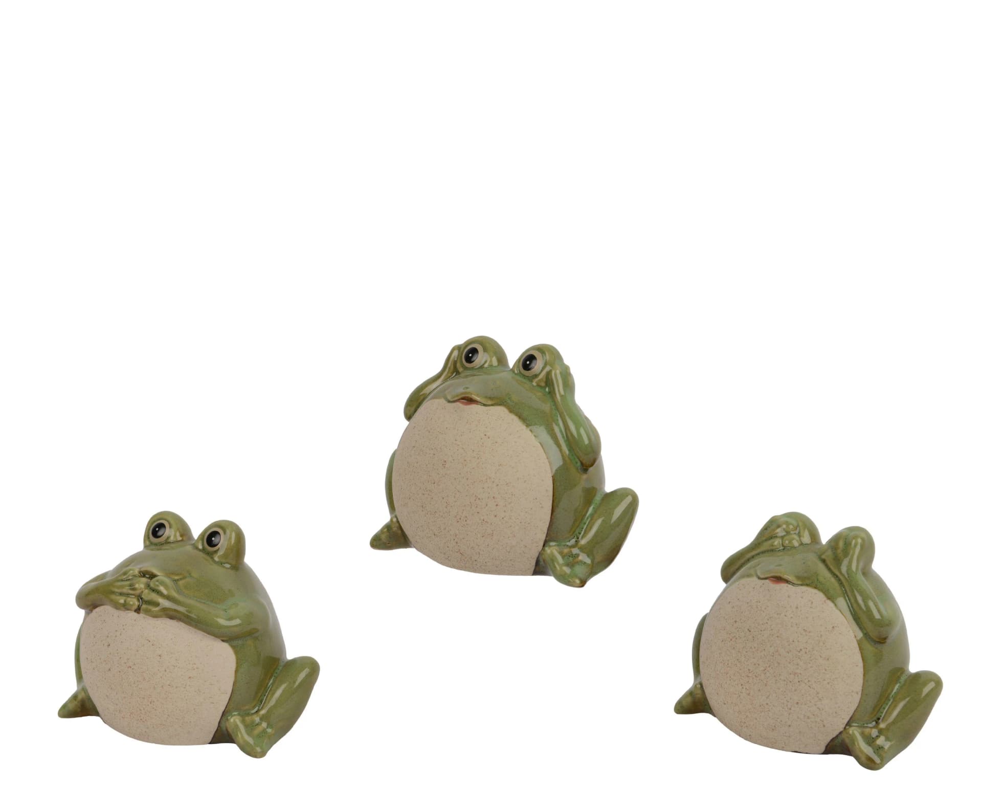 Frosch Porzellan Grün Dekoration