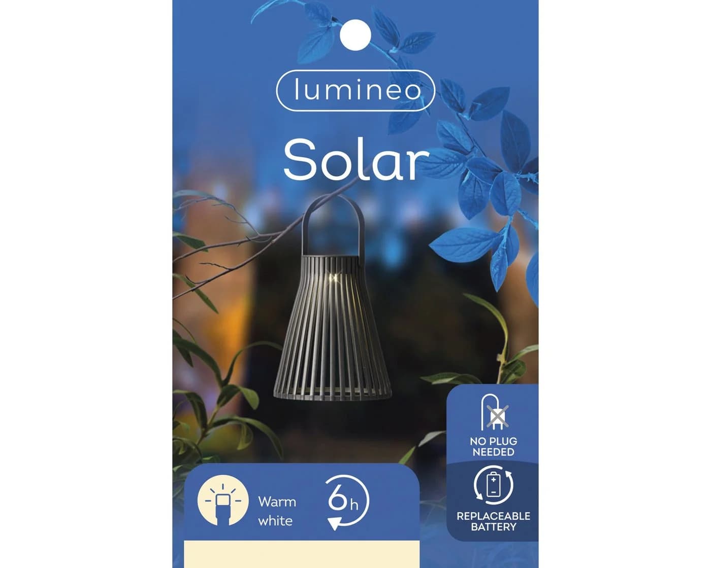Lumineo LED Laterne Solar Gartenleuchte Schwarz - Bild 2