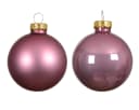 Kaemingk Weihnachtsbaumkugeln Glas 6 cm x 10 Stück Antikrosa Bild 1