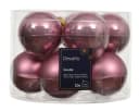 Kaemingk Weihnachtsbaumkugeln Glas 6 cm x 10 Stück Antikrosa Bild 2