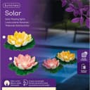 Lumineo LED Solarleuchte Solar Gartenleuchte Seerose Kunststoff Bild 4