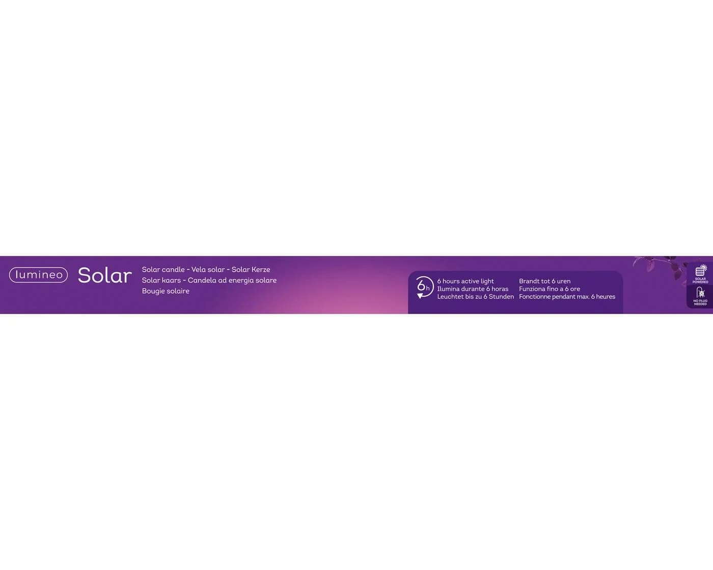 Lumineo LED Solarleuchte mit Flackereffekt Schwarz/Blau - Bild 3