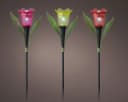 Lumineo LED Solarleuchte Blume 28cm Kaltweiß Kunststoff Bild 1