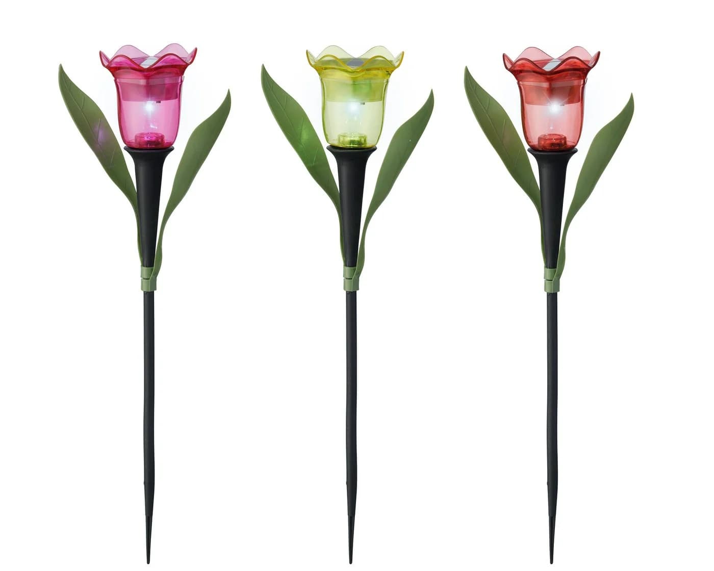 Lumineo LED Solarleuchte Blume 28cm Kaltweiß Kunststoff - Bild 2