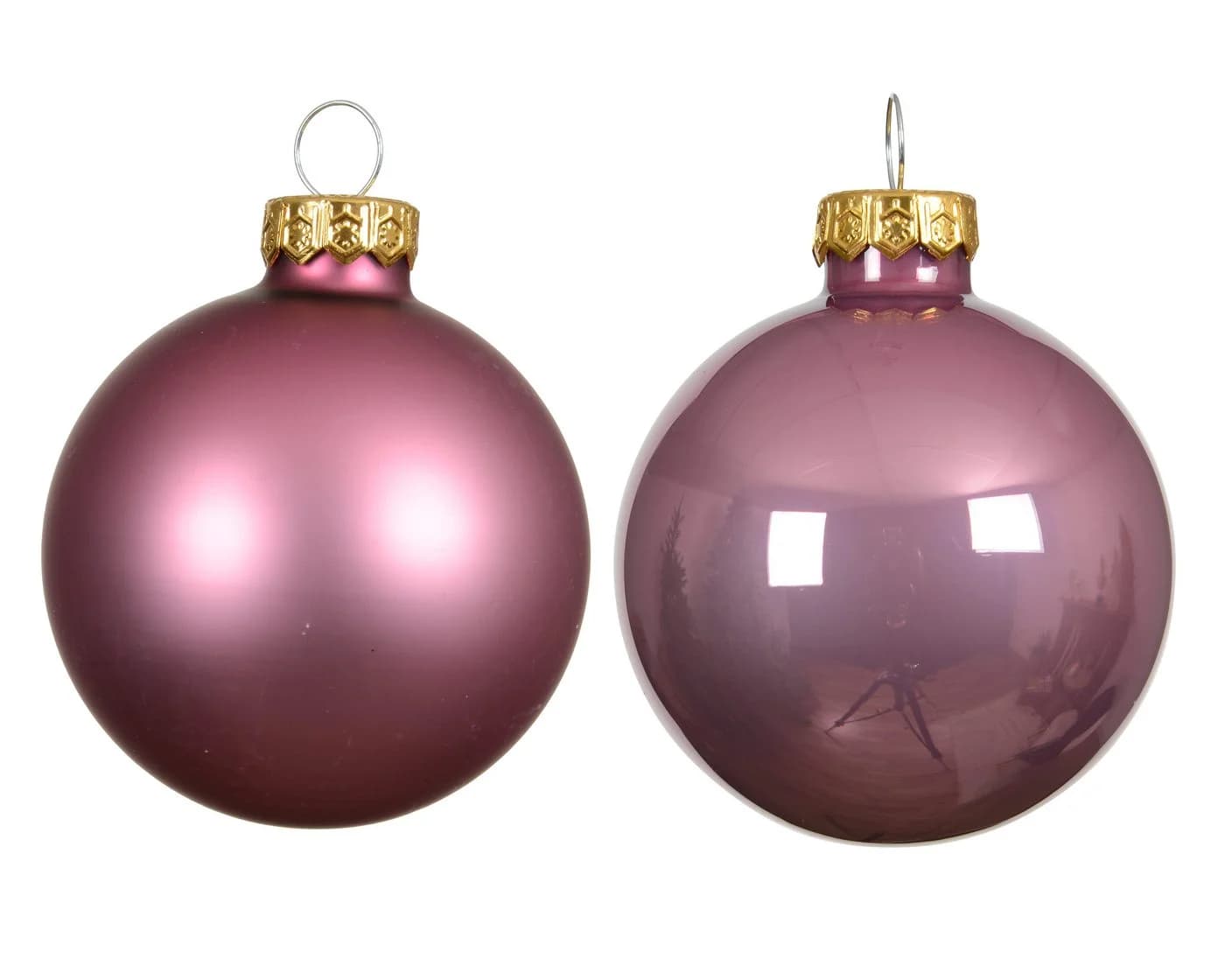 Kaemingk Weihnachtsbaumkugeln Glas 3,5cm 16 Stück Antikrosa