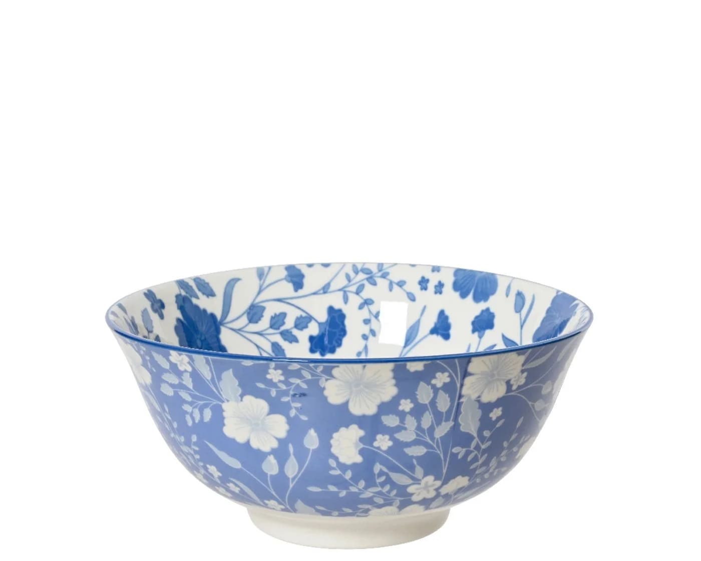Decoris season decorations Schale 15cm Hellblau Blumenmuster Porzellan - Bild 2