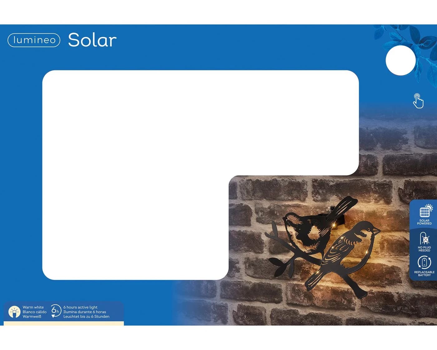 Lumineo LED Solarleuchte Vögel auf Ast Schwarz Warmweiß - Bild 4