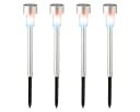 Lumineo LED Solarleuchte Edelstahl 4er Set Farbwechsel Bild 2