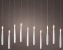 Lumineo LED-Christbaumkerzen Floating Candles Weiß 10 LED 15 cm warm weiß batteriebetrieben, Indoor, Schwebe-Effekt, mit Fernbedienung Bild 3