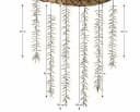 Lumineo LED-Lichterkette Cluster Twinkle 480 LED Soft Gold 6 Stränge Bild 3