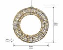 Lumineo LED Metall-Kranz Schwarz 500 LEDs Timer IP44 Bild 4