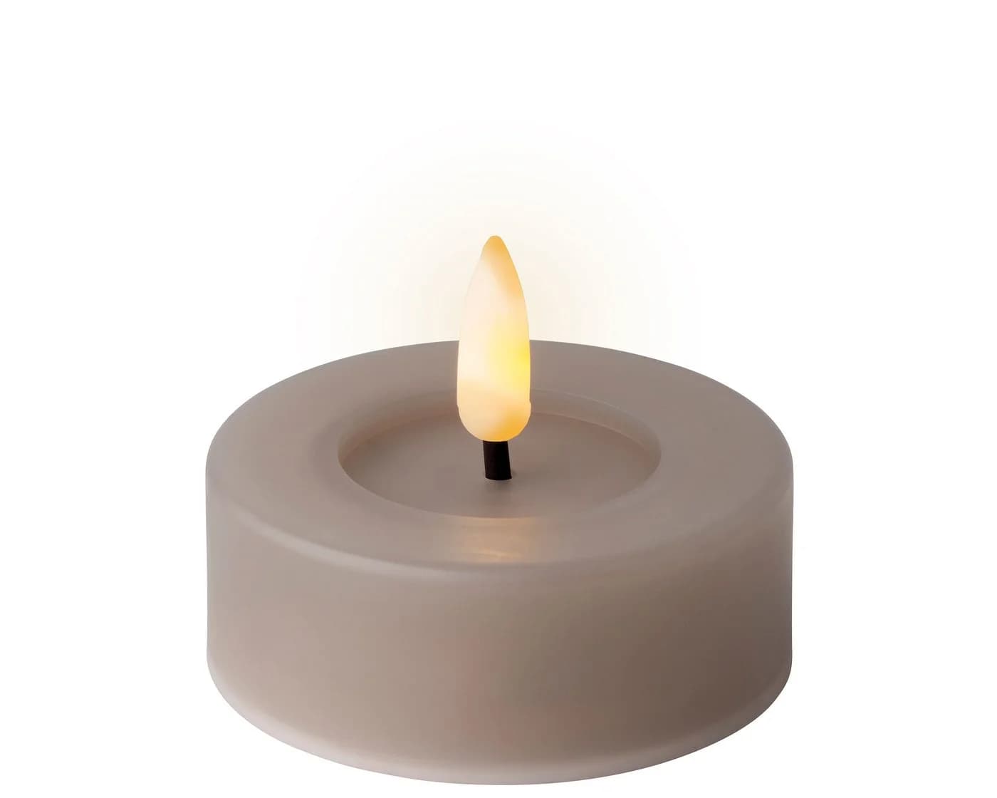 Lumineo LED-Kerze LED Teelichter mit Timer Outdoor 6,5x5cm Grau - Bild 2