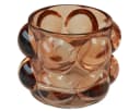 Kaemingk Teelichthalter Glas getönt 3er-Set Rauchblau Orange Braun Bild 3