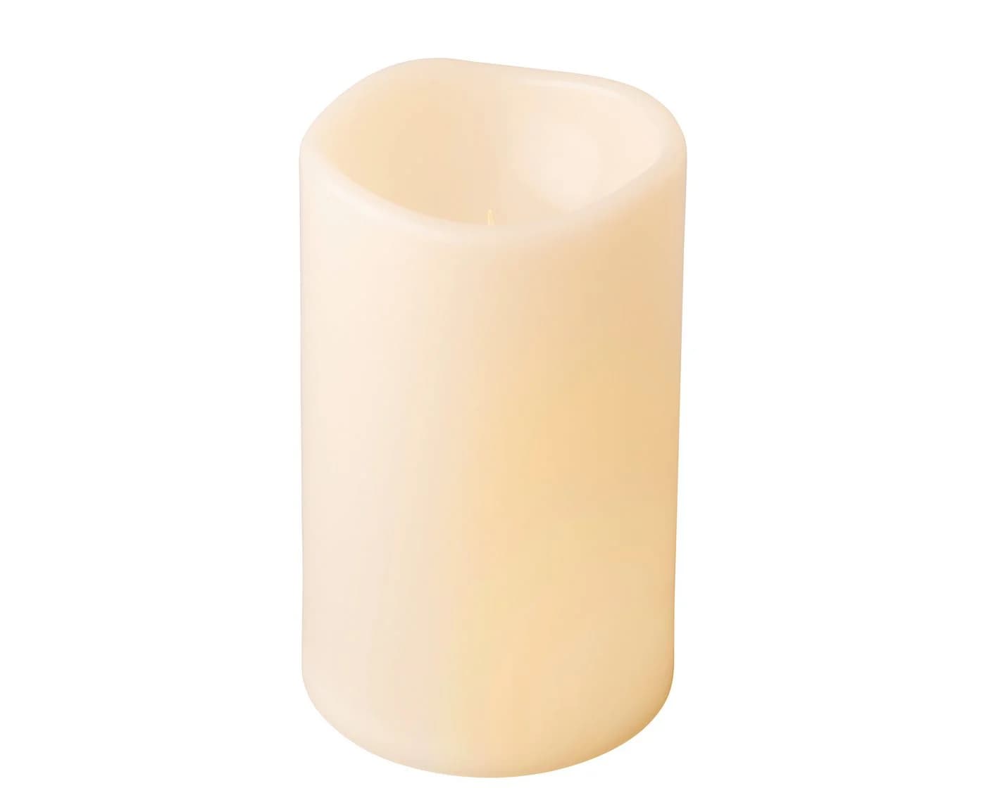 Lumineo LED-Kerze mit Timer, warmweiß, Kunststoff, Creme - Bild 2
