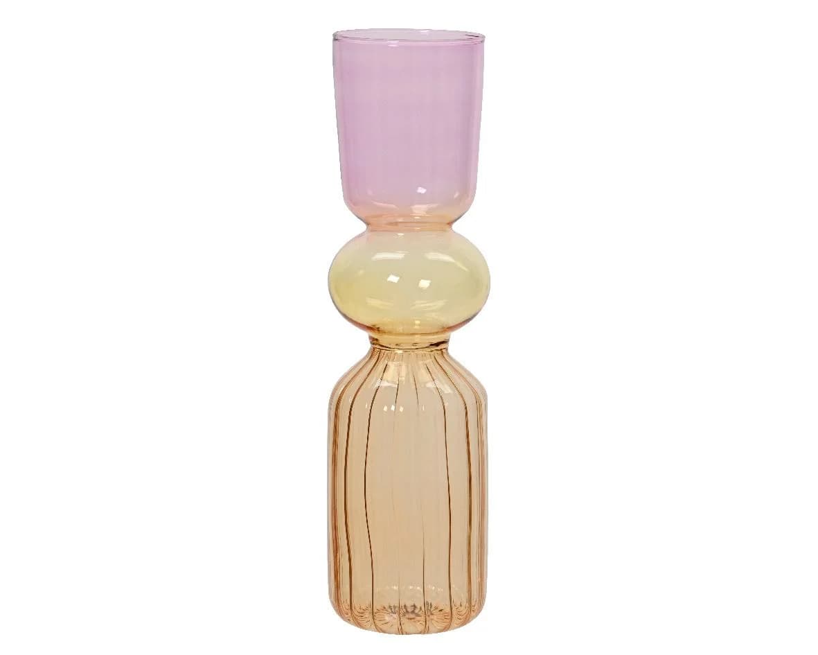SONSTIGE Vase Bunt Glas 30,8 cm