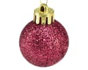 Kaemingk Weihnachtsbaumkugel Bruchfeste Mini-Deko-Kugeln Pink/Gold 14 Stück Bild 1