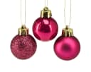 Kaemingk Weihnachtsbaumkugel Bruchfeste Mini-Deko-Kugeln Pink/Gold 14 Stück Bild 2