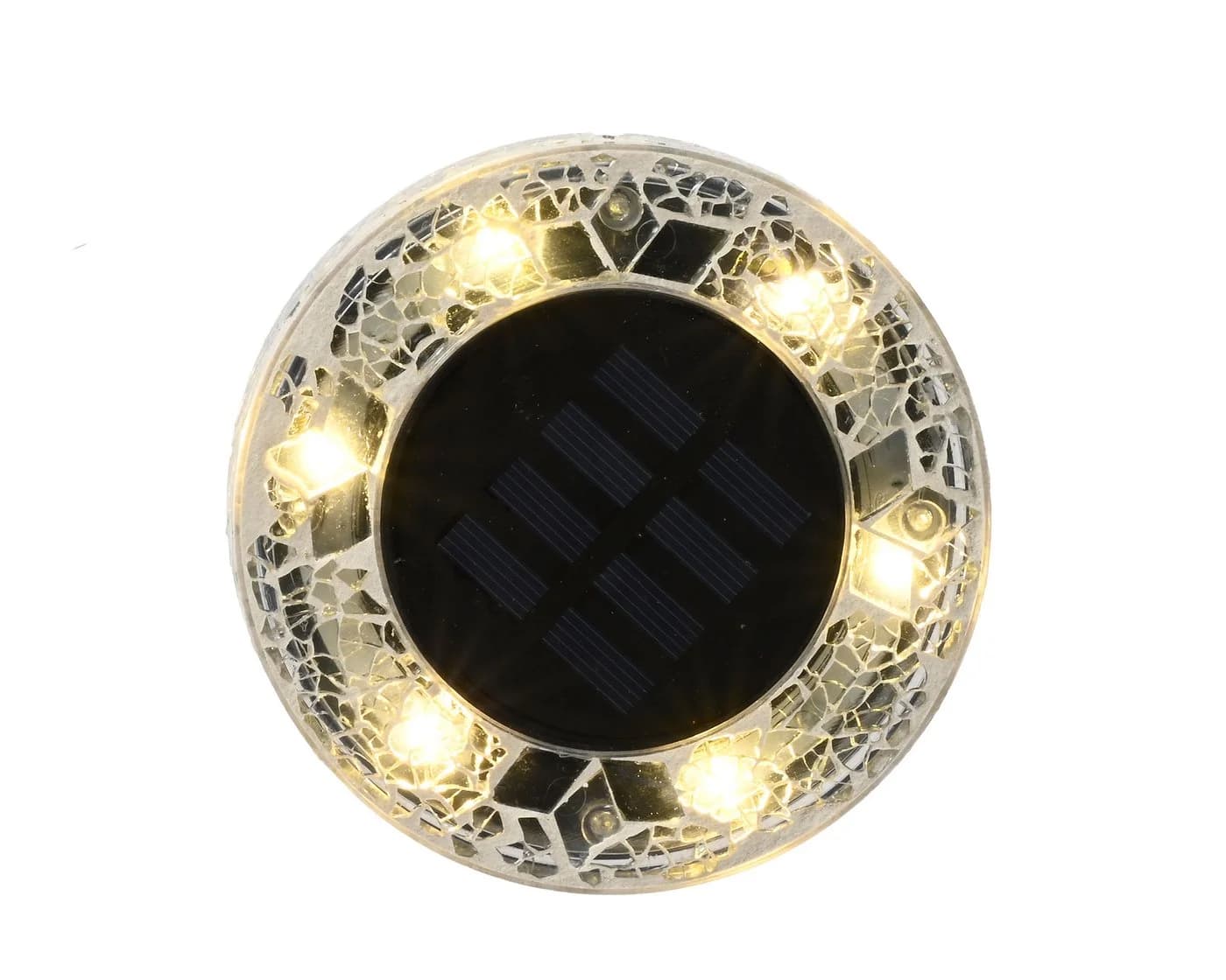 Lumineo LED Solarleuchte Warmweiß Mosaik-Glas Bodenleuchte - Bild 3