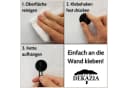 DEKAZIA Toilettenpapierhalter ohne Bohren Holz Edelstahl Schwarz Bild 3