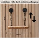 DEKAZIA Toilettenpapierhalter ohne Bohren Holz Edelstahl Schwarz Bild 5