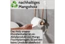 DEKAZIA Toilettenpapierhalter selbstklebend Holz & Edelstahl Bild 4