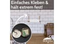 DEKAZIA Küchenrollenhalter ohne Bohren Holz Wandhalter Schwarz Braun Bild 3