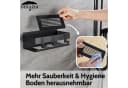 DEKAZIA Duschablage ohne Bohren Edelstahl Schwarz-Grau Bild 4
