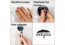 DEKAZIA Toilettenpapierhalter selbstklebend Holz & Edelstahl Bild 4