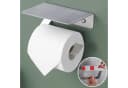 DEKAZIA Toilettenpapierhalter Edelstahl Selbstklebend Bild 2