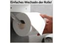DEKAZIA Toilettenpapierhalter Edelstahl Selbstklebend Bild 4