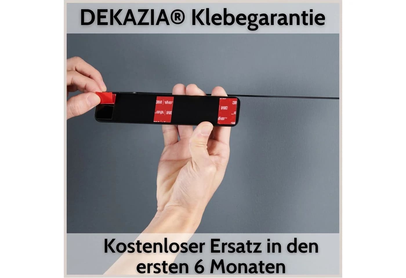 DEKAZIA Küchenrollenhalter Selbstklebend Schwarz-Matt Edelstahl - Bild 3