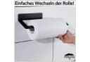DEKAZIA Küchenrollenhalter Selbstklebend Schwarz-Matt Edelstahl Bild 4
