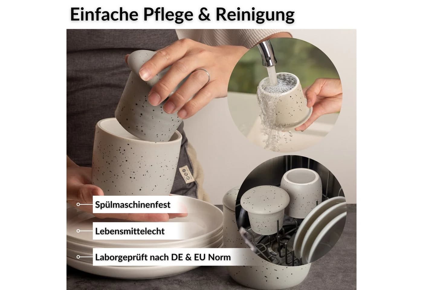 DEKAZIA Butterglocke Grau Keramik Wassergekühlt - Bild 3