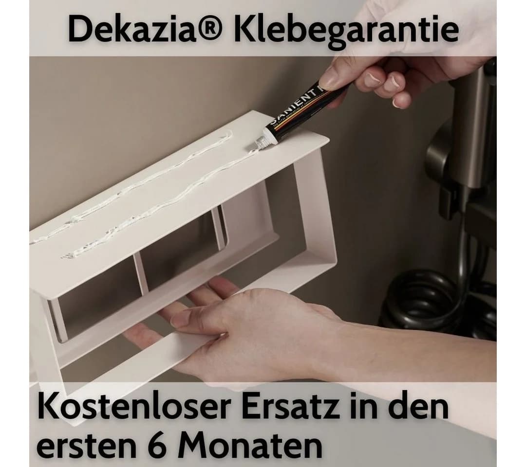 DEKAZIA Duschablage ohne Bohren Edelstahl Schwarz/Grau/Silber - Bild 4