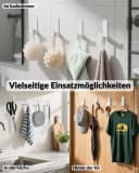 DEKAZIA Deckenhaken selbstklebend Edelstahl 4er Set Bild 5