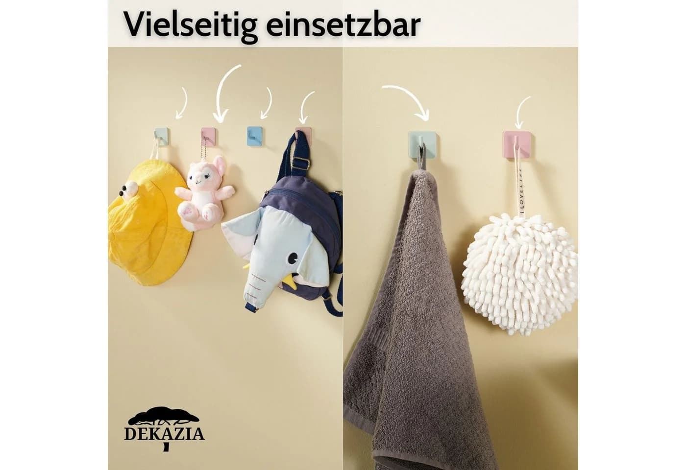 DEKAZIA Klebehaken Bunt Kindergarderobe - Bild 5
