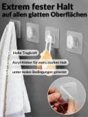 DEKAZIA Klebehaken 16-Stk. Transparent Bild 1