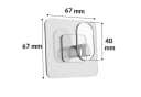 DEKAZIA Klebehaken 16-Stk. Transparent Bild 5