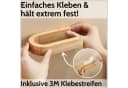 DEKAZIA Toilettenpapierhalter Bambus Selbstklebend Ohne Bohren Bild 1