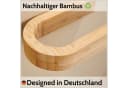 DEKAZIA Toilettenpapierhalter Bambus Selbstklebend Ohne Bohren Bild 3