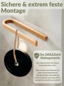 DEKAZIA Handtuchhalter massiv Eiche Kleben/Bohren Bad Bild 4