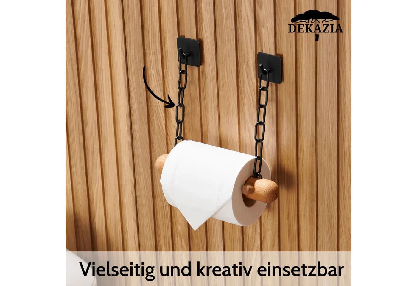 DEKAZIA Stahlkette zum Basteln, Heimwerken, Gliederketten aus Stahl, pulverbeschichtet, 4er Set - Bild 5